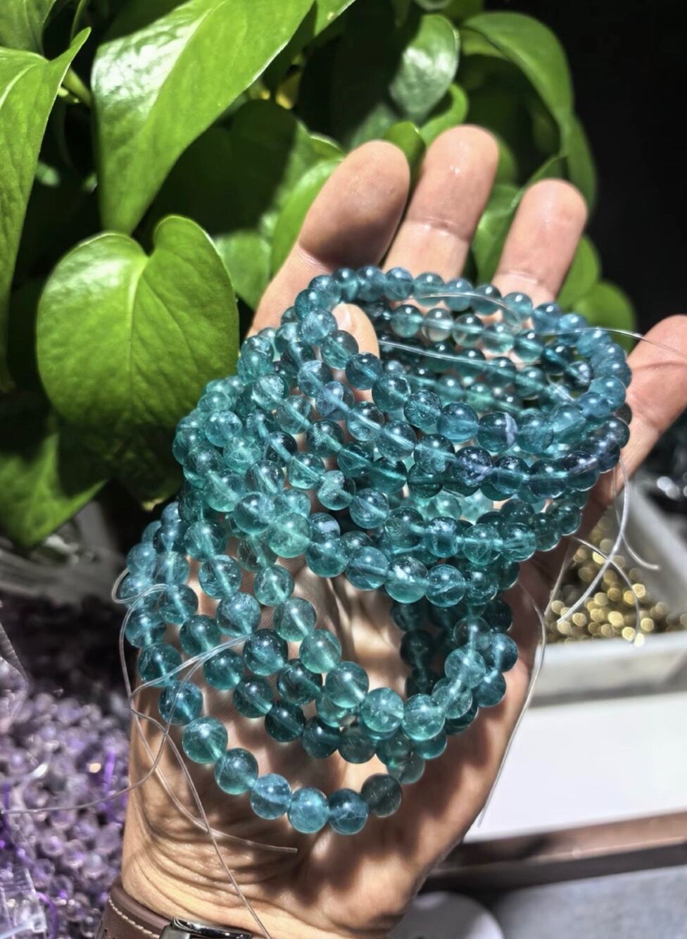 8MM Blue Fluorite Bracelet
